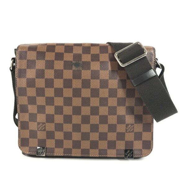 LOUIS VUITTON N41031 Damier District NM PM Crossbody Messenger Bag Shoulder Bag - Picture 1 of 14